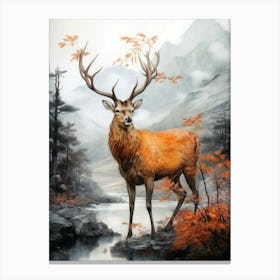 Stag animal animal Canvas Print
