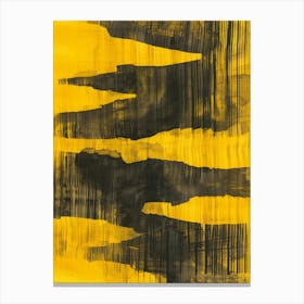 'Yellow And Black' 1 Canvas Print