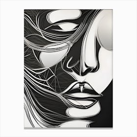 Woman'S Face 2 Canvas Print