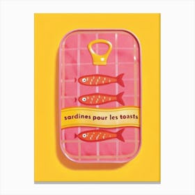 Sardine Pour Les Toasts Canvas Print