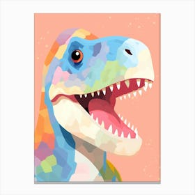 Colourful Dinosaur Tarbosaurus 2 Canvas Print