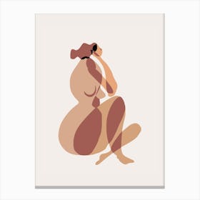 The Thinking Nude Canvas Print