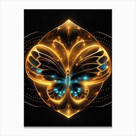 Golden Butterfly 50 Canvas Print