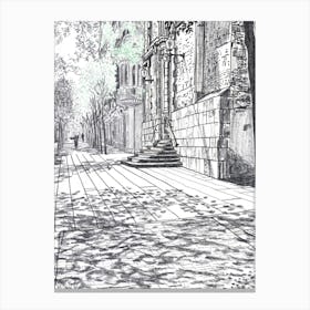 Spring in Virreina Square Canvas Print