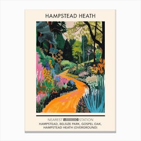 Hampstead Heath London Parks Garden 2 Canvas Print