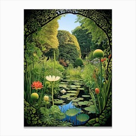 Giverny Gardens France Henri Rousseau Style 2 Canvas Print
