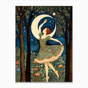 William Morris Ballerina In The Woods Canvas Print