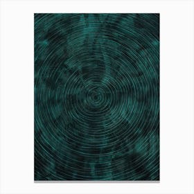 Spirals Teal Canvas Print