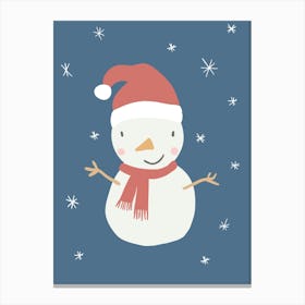 Snowman Canvas Print