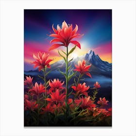 Indian Paintbrush Wildflower  (1) Canvas Print