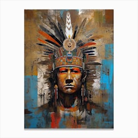 Harmony in Hues: Colors of Native American Heritage Canvas Print