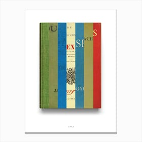 James Joyce - Book Lover Abstract Print -First Edition Covers Toile