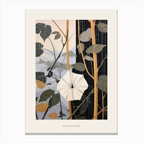 Flower Illustration Moonflower 2 Poster Canvas Print