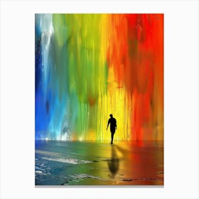 Rainbow Waterfall 1 Canvas Print