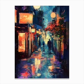 Night In The City 1 Canvas Print