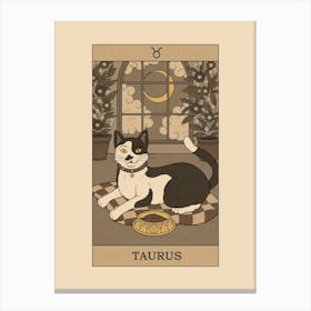 Taurus Cat Canvas Print