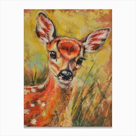 Fawn Painting 7 Canvas Print