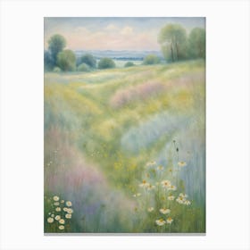 Meadow In Pastel Canvas Print