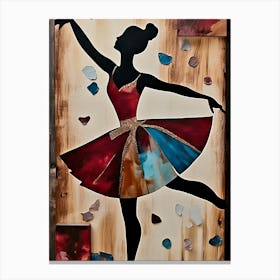 Ballerina Mural 3 Canvas Print