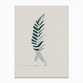 Walking Fern Simplicity Canvas Print