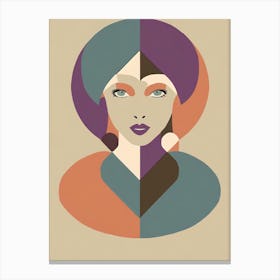 Woman'S Face Canvas Print