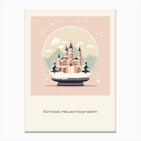 Schloss Neuschwanstein Germany 1 Snowglobe Poster Canvas Print