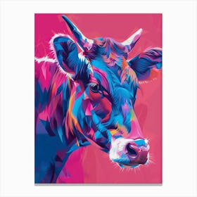 Colorful Cow 1 Canvas Print