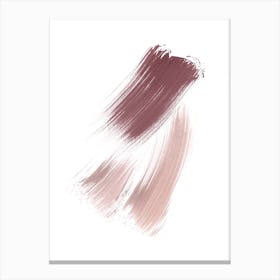 Blush Pink Brush Strokes Canvas Print