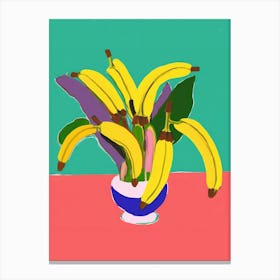 A Bunch Of Bananas In The Style Of Matisse Canvas Print