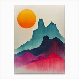 Sunset In The Mountains 39 Canvas Print