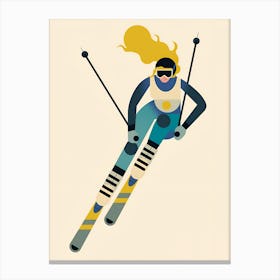 Skier Canvas Print