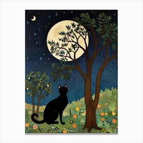 William Morris Cat In The Moonlight 16 Stampe su tela