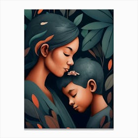 Mother And Child 2 Canvas Print