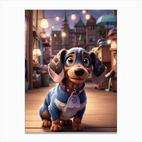 The Disney Dog Canvas Print