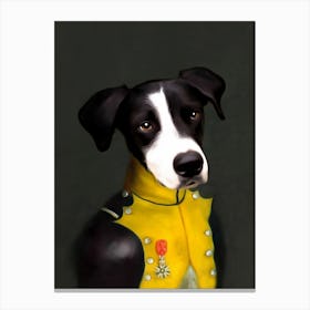 Knight Boris The Dog Pet Portraits Canvas Print