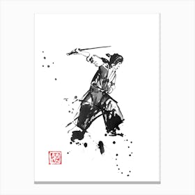 Cutting Samurai Canvas Print