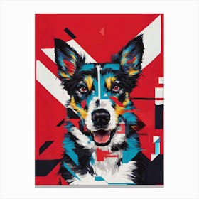 Abstract Dog Painting Canvas Print