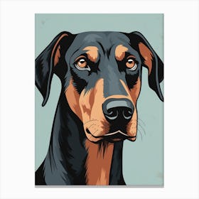 Doberman Pinscher Canvas Art Canvas Print