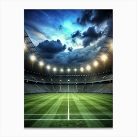 Soccer Stadium At Night 1 Canvas Print