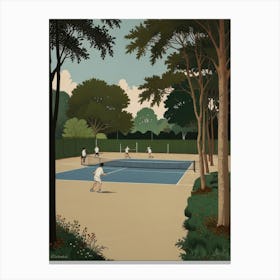 Tennis Court6 Canvas Print