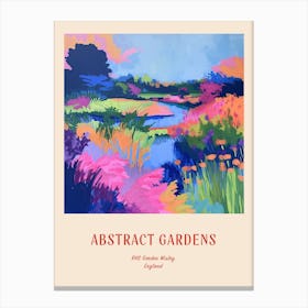 Colourful Gardens Rhs Garden Wisley United Kingdom 3 Red Poster Canvas Print