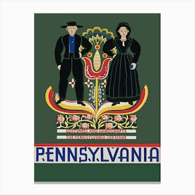 Traditional Costumes In Pennsylvania Canvas Print