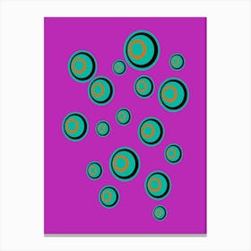 School Of Boodos Lilac Fizzy Formation Canvas Print