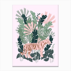 Tiger Pink Canvas Print