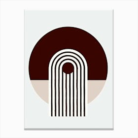 Belgrade Abstract Design Minimalist Bauhaus Canvas Print