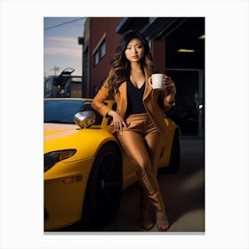 Ml 1097 - Funkyfunkyprintsco Super Wide Angle Portraits Of A Asian Model Canvas Print