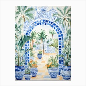 Blue And White Painting Canvas Print