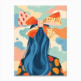 Girl With Blue Hair 3 Canvas Print