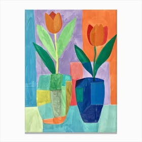 Two Tulips Canvas Print