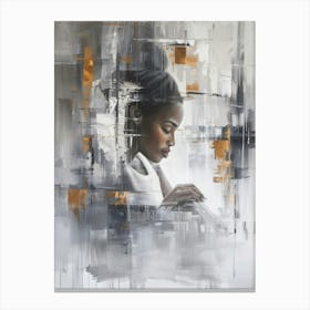 'A Woman Reading' Canvas Print